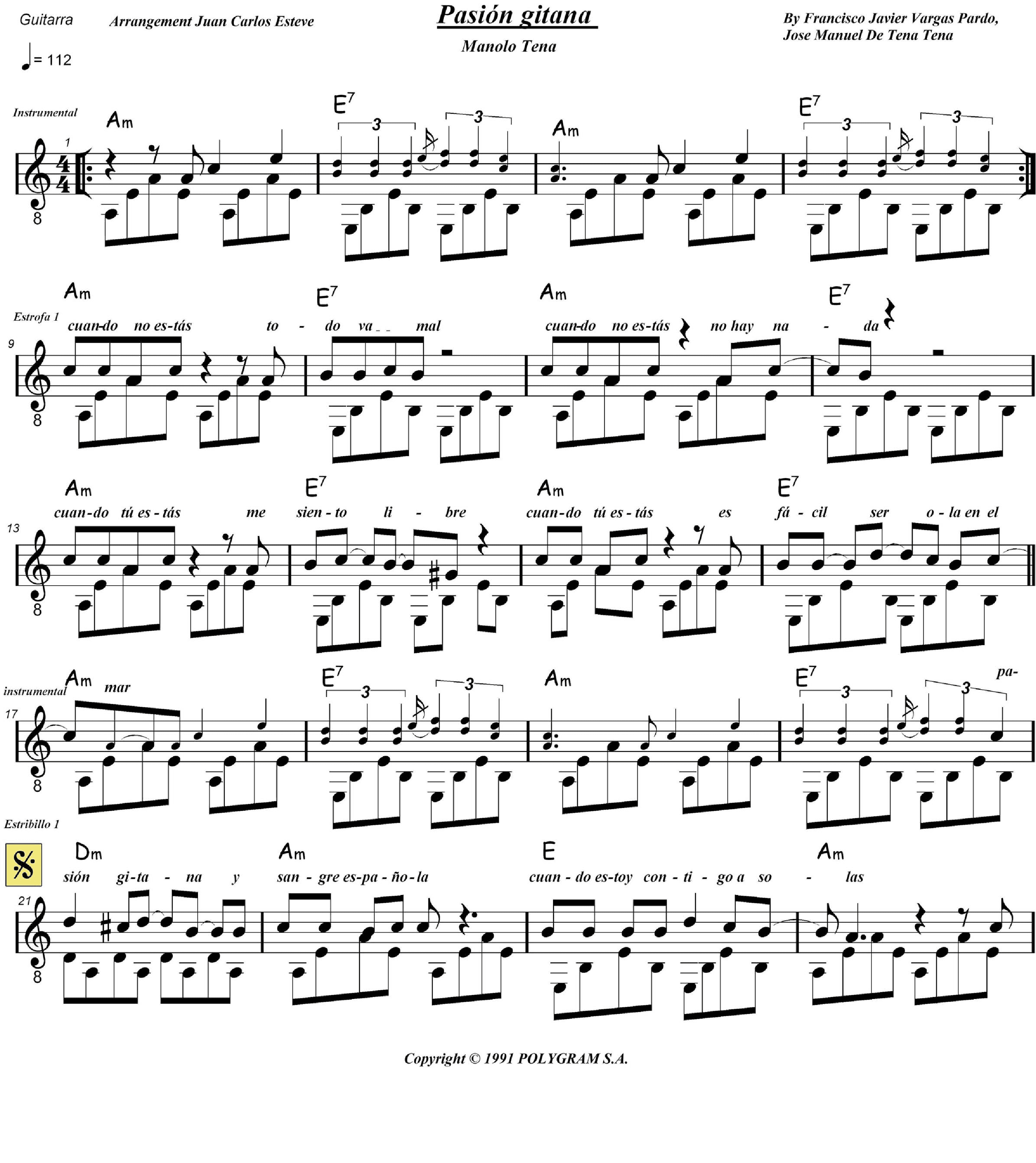 Sangre Espanola (arr. juan carlos esteve / Gran Coda)