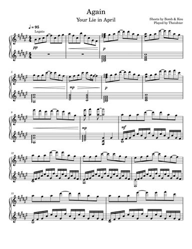 Again From Your Lie In April (arr. Yap Wenn Xuan)