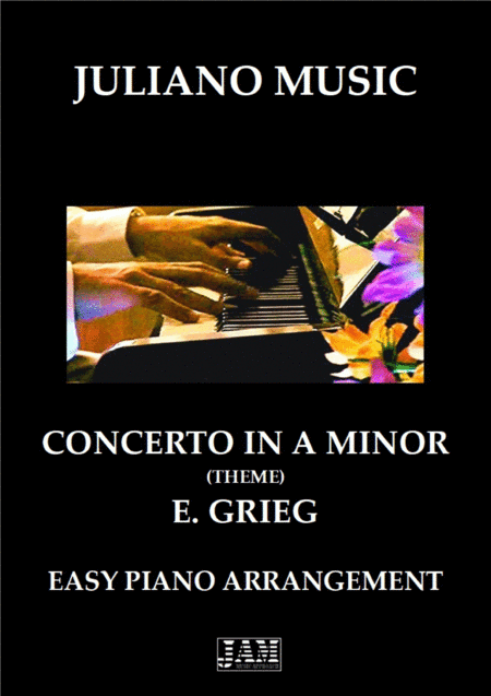 THEME FROM " CONCERTO IN A MINOR" (EASY PIANO) - E. GRIEG (arr. Juliano Music)