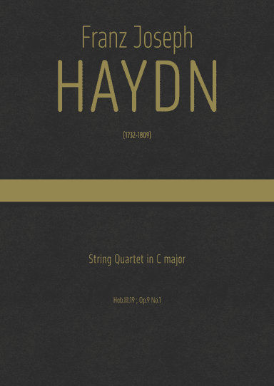 Haydn - String Quartet in C major, Hob.III:19 ; Op.9 No.1 (arr. J.G. Cucó Barber)