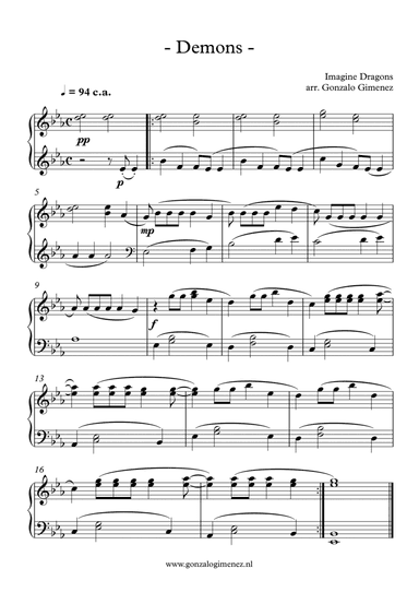 Demons (arr. Gonzalo Gimenez)