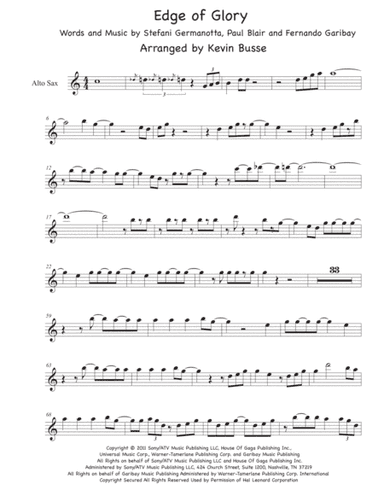 The Edge Of Glory (arr. Kevin Busse)