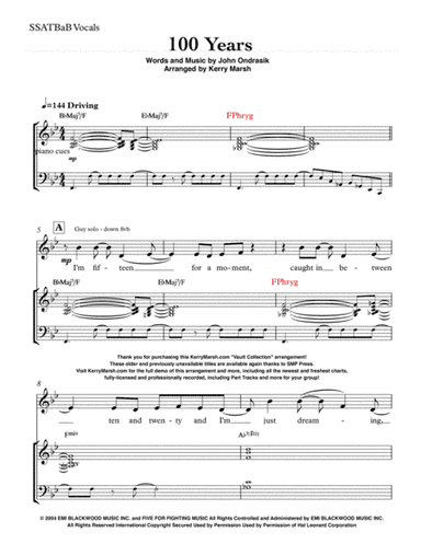 100 Years (arr. Kerry Marsh)