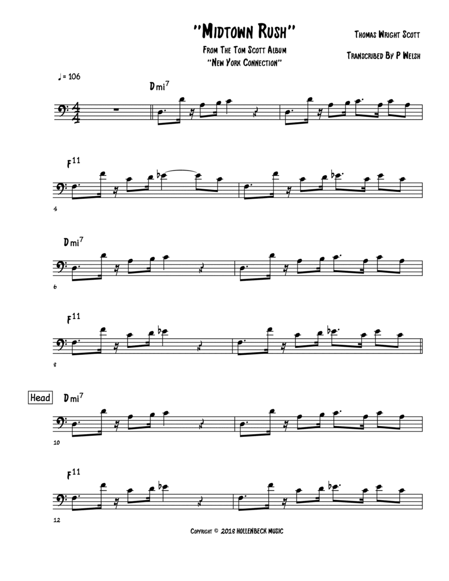 Midtown Rush (arr. Accubass)