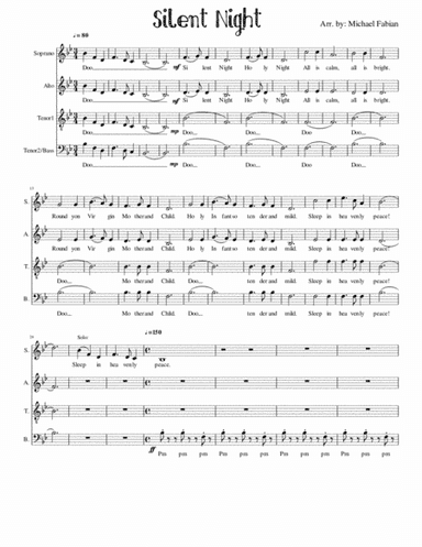 Silent Night Contemporary Version (arr. Michael Kenneth Fabian)
