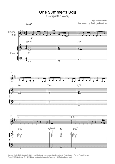 One Summer's Day (arr. Rodrigo Faleiros)