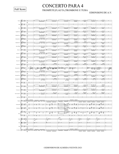 GRADE- CONCERTO PARA 4 - FLAUTA,TROMPETE,TROMBONE E TUBA.