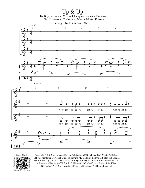 Up & Up (arr. Kevin Bruce Weed)