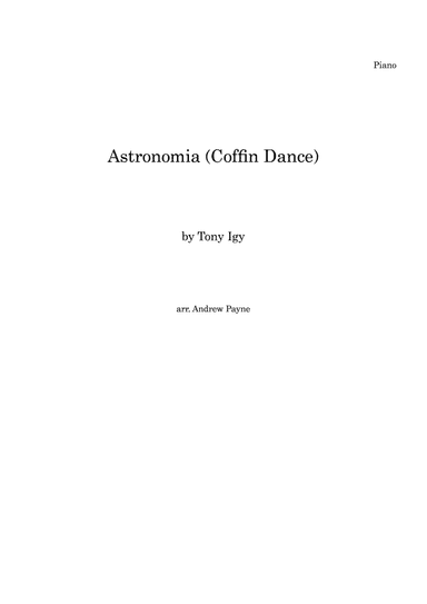 Astronomia (arr. Andrew Payne)
