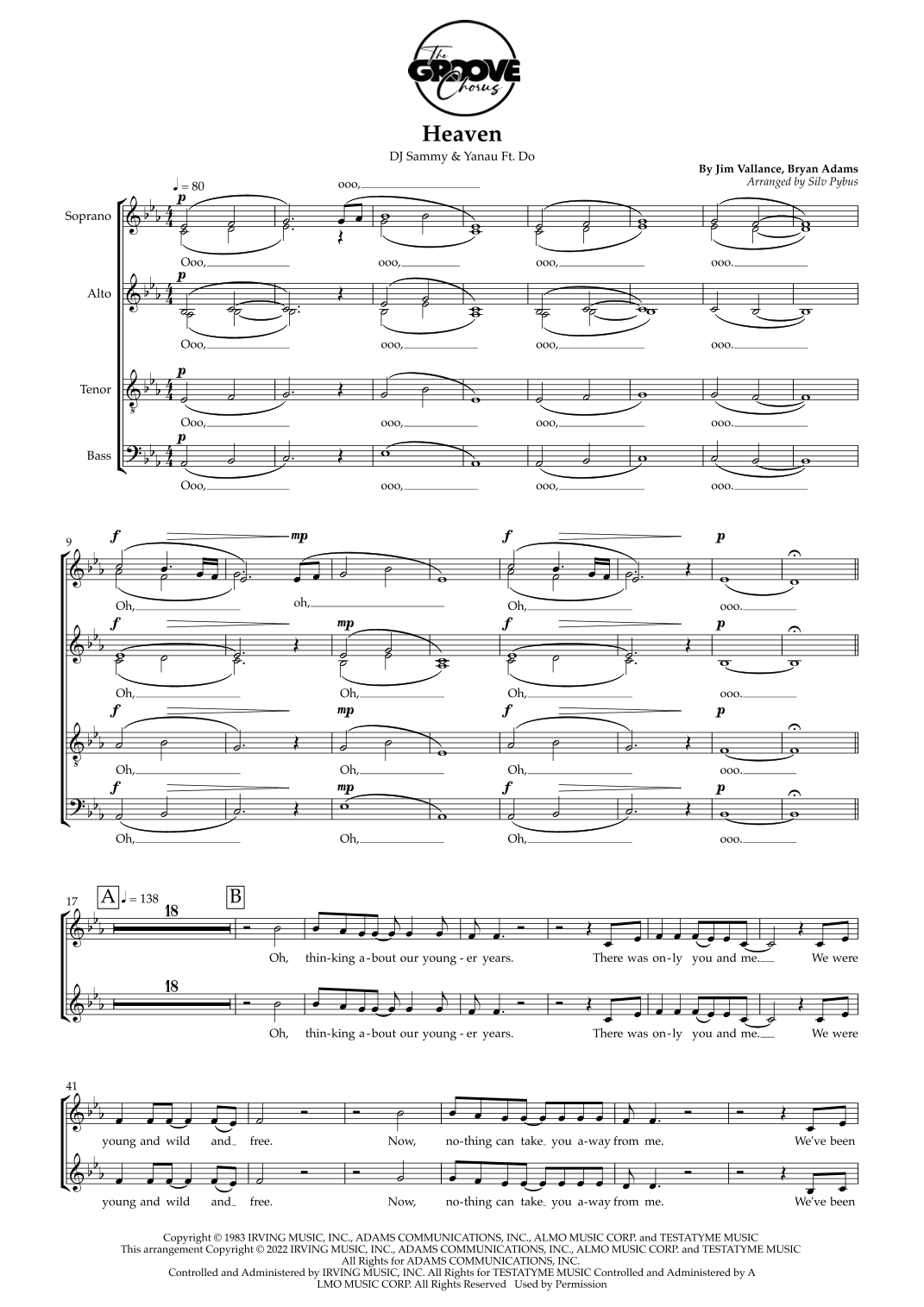 Heaven (arr. Silv Pybus)