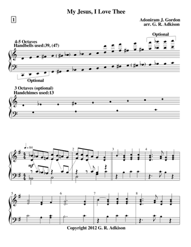 My Jesus, I Love Thee (arr. G. R. Adkison)