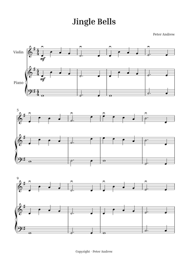 Jingle Bells (arr. Peter Andrew)