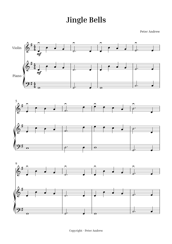 Jingle Bells (arr. Peter Andrew)