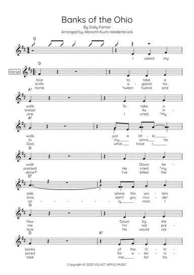 Banks Of The Ohio (arr. Albrecht Kuch-Weidenbrück)