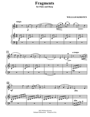 Fragments for Flute and Harp