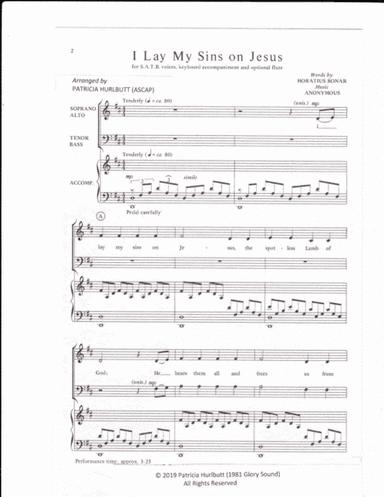 I Lay My Sins on Jesus (arr. Patricia Hurlbutt)