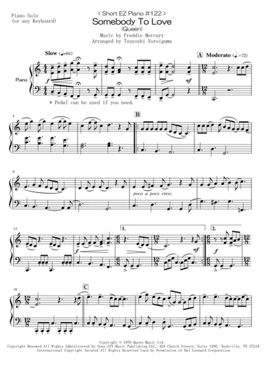 Somebody To Love (arr. Tsuyoshi Yoroiguma)