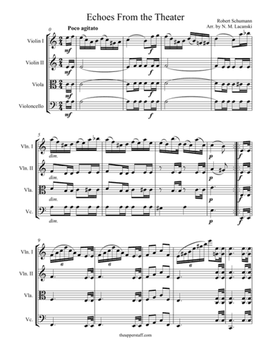 Echoes from the Theater (arr. Nick Lacanski)