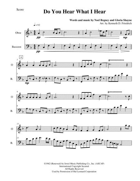 Do You Hear What I Hear (arr. Kenneth D. Friedrich)