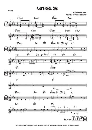 Let's Cool One (arr. Nikita Abramenko)