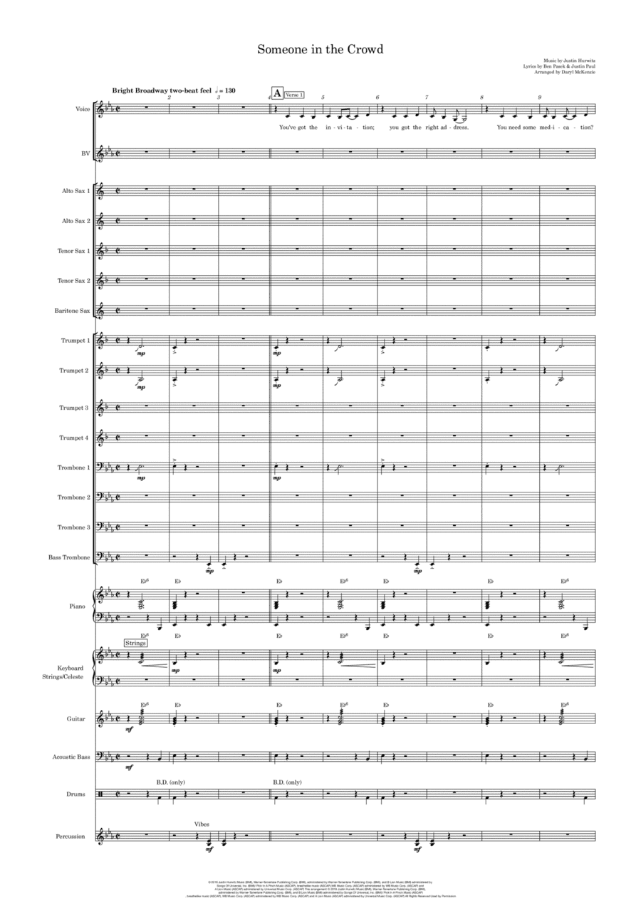 Someone In The Crowd (arr. Daryl McKenzie)