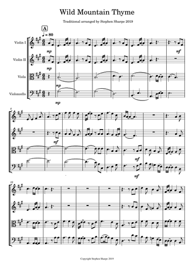 Wild Mountain Thyme (arr. Stephen Sharpe)
