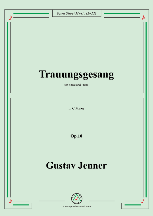Jenner-Trauungsgesang,in C Major,Op.10 (arr. OSM Press)