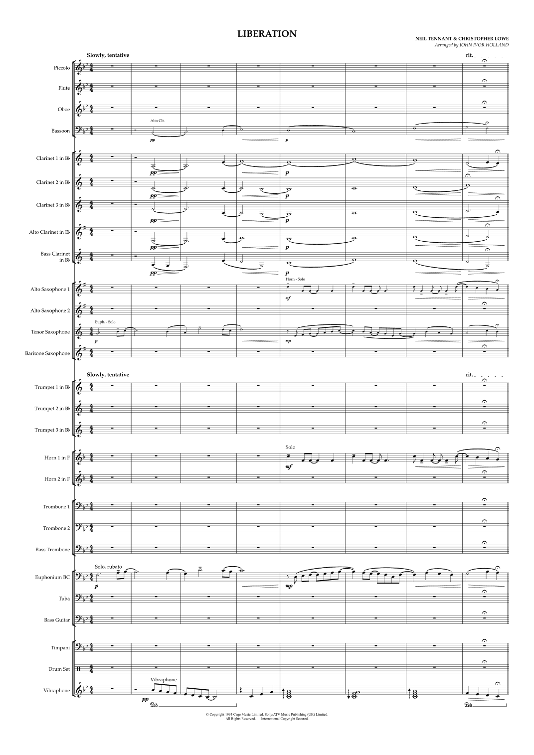 Liberation (arr. John Ivor Holland)