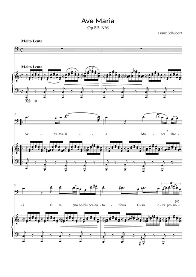Ave Maria Schubert - Baritone in C (arr. Alex Nunes Rodrigues)