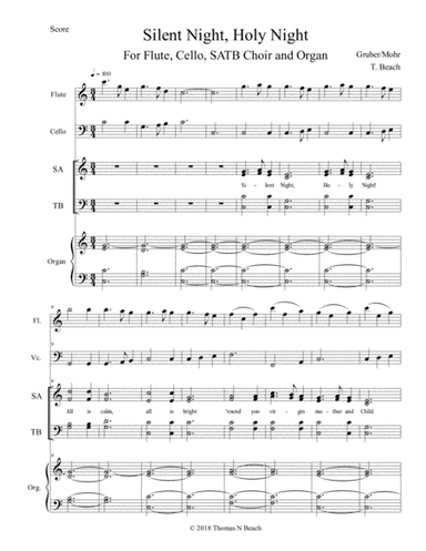 Silent Night (arr. Thomas N Beach)