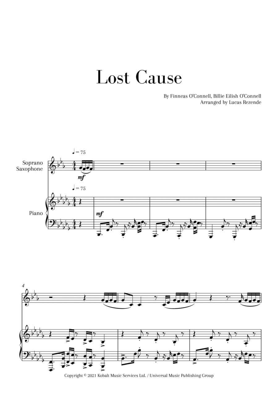 Lost Cause (arr. Lucas Rezende)