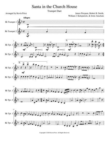 Santa In The Church House (arr. Kevin Price)