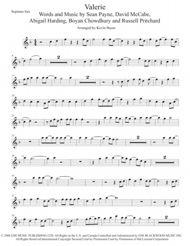 Valerie (arr. Kevin Busse)