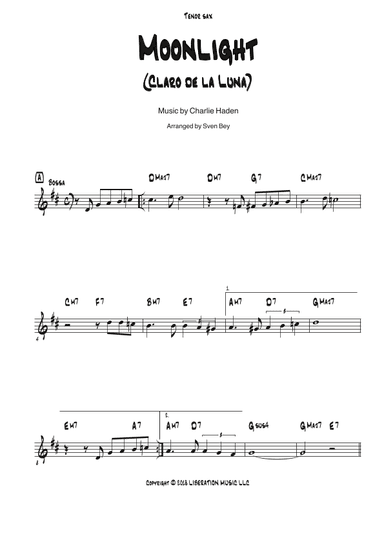 Moonlight (arr. Sven Bey)