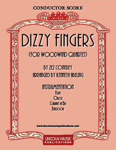 Dizzy Fingers (for Woodwind Quartet) (arr. Kenneth Abeling)