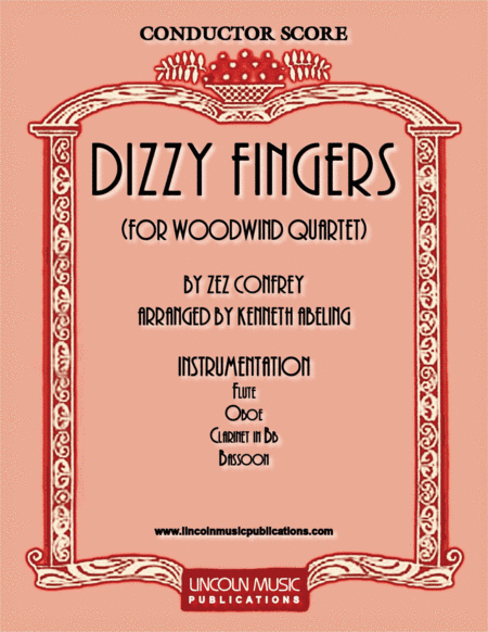 Dizzy Fingers (for Woodwind Quartet) (arr. Kenneth Abeling)