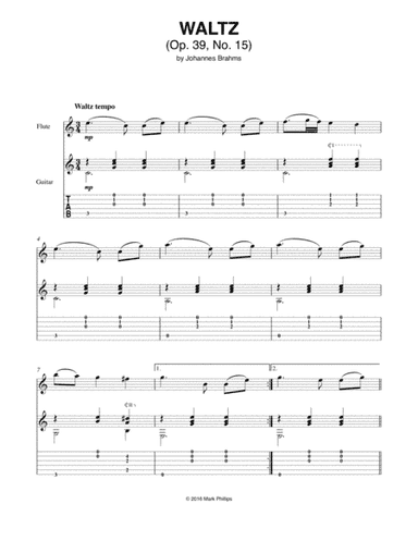 Waltz, Op. 39, No. 15 (arr. Mark Phillips)