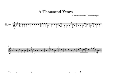 A Thousand Years (arr. julio cesar)