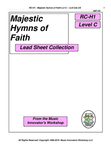 RC-H1 - Majestic Hymns of Faith (Key Map Tablature) (arr. John M. Honeycutt)