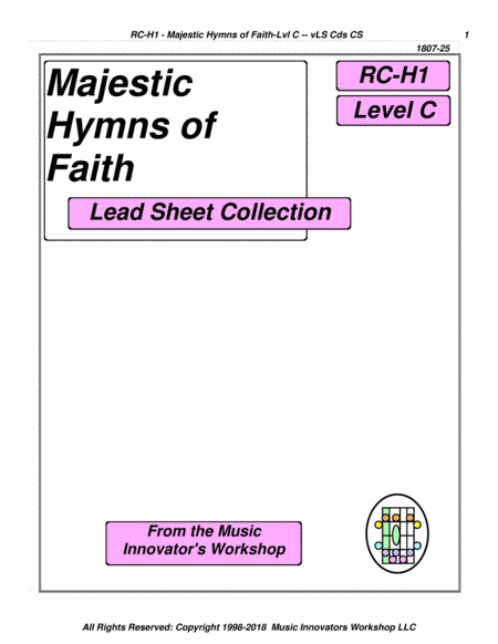 RC-H1 - Majestic Hymns of Faith (Key Map Tablature) (arr. John M. Honeycutt)