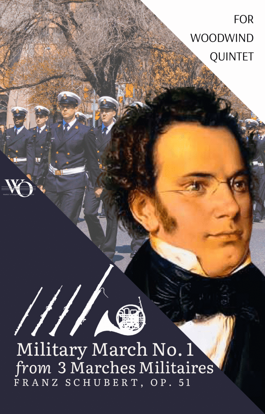 Military March No. 1 by Franz Schubert for Woodwind Quintet (arr. Woods Only)