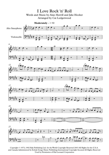 I Love Rock 'N Roll (arr. Cat Ledgerwood)