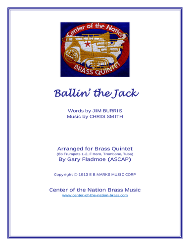 Ballin' The Jack (arr. Gary Fladmoe (ASCAP))
