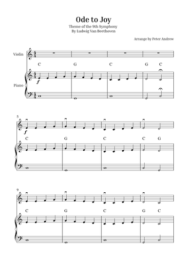 Ode to Joy (arr. Peter Andrew)