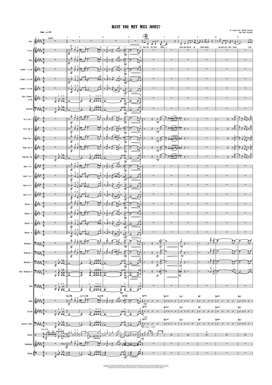 Have You Met Miss Jones? (arr. Daryl McKenzie)