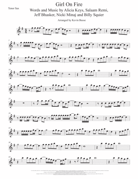 Girl On Fire (arr. Kevin Busse)