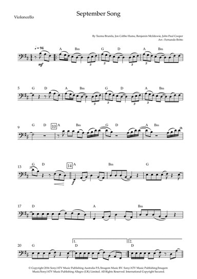 September Song (arr. Fernando Britto)