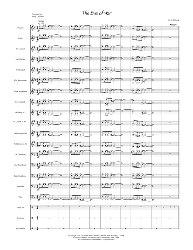 The Eve Of The War (arr. Andy Lightfoot)