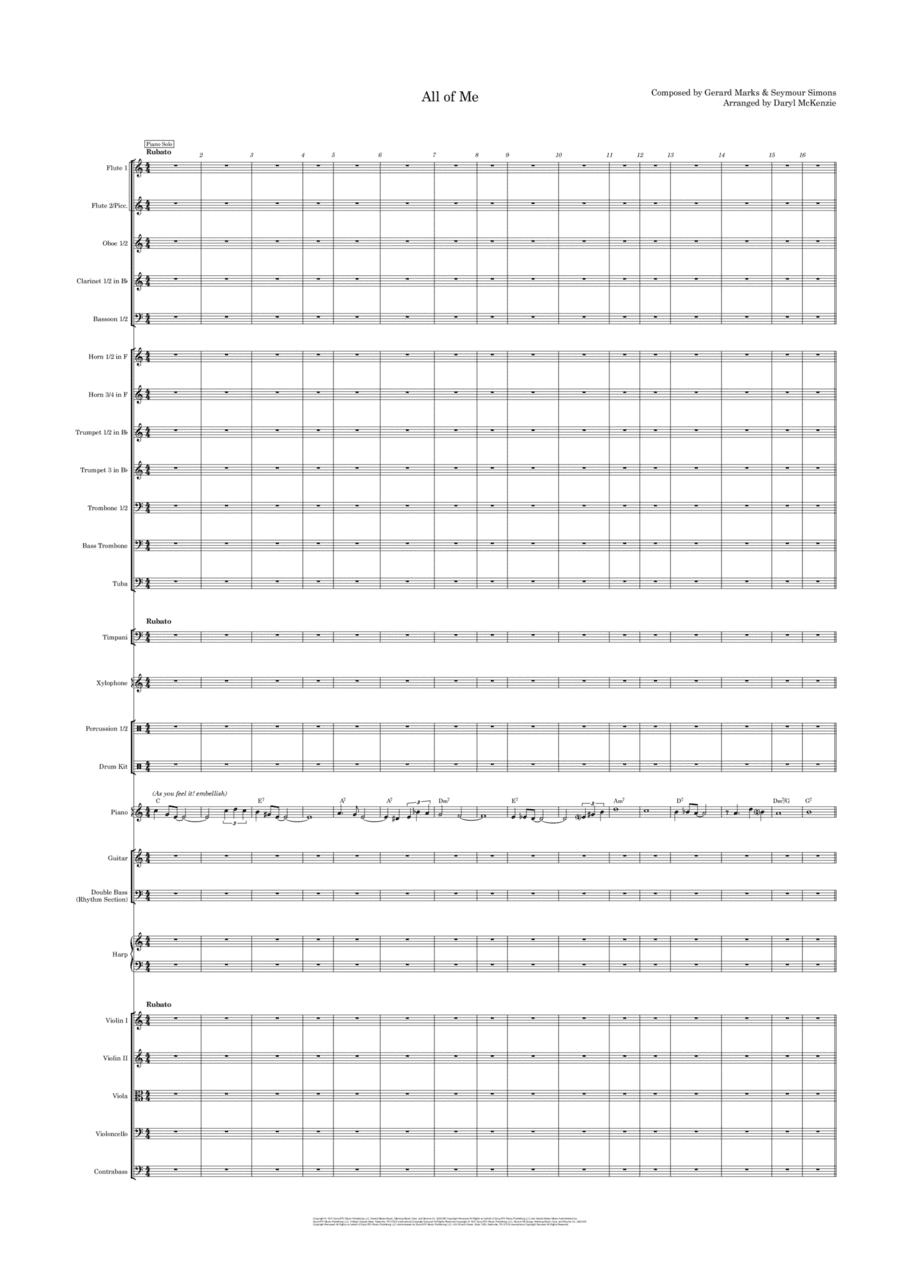 All Of Me (arr. Daryl McKenzie)