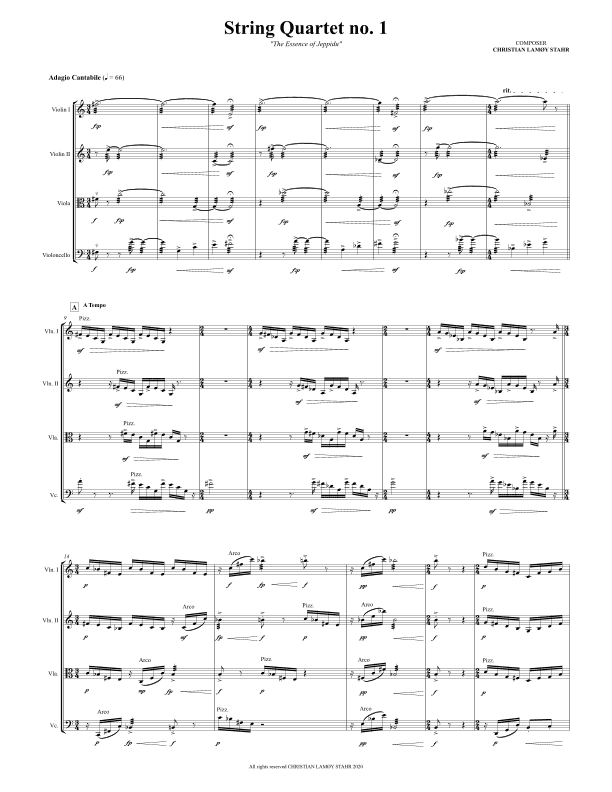 String Quartet no. 1 (The Essence of Jeppidu)